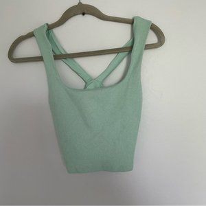 Alo Yoga AloSoft Ribbed Chic Bra Tank Sz Medium